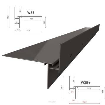 Profil okapowy W35+ grafit