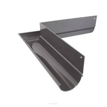 Narożnik rynny zewnętrzny  90 R50 szary