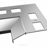 Profil Okapowy Narożnik 90" wewnętrzny Szary K100