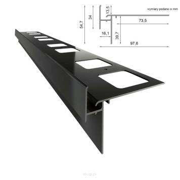 Profil Okapowy Prosty 2mb Grafit K35