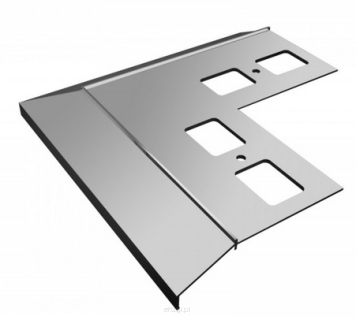 Profil Okapowy Narożnik 90" zewnętrzny Szary K100